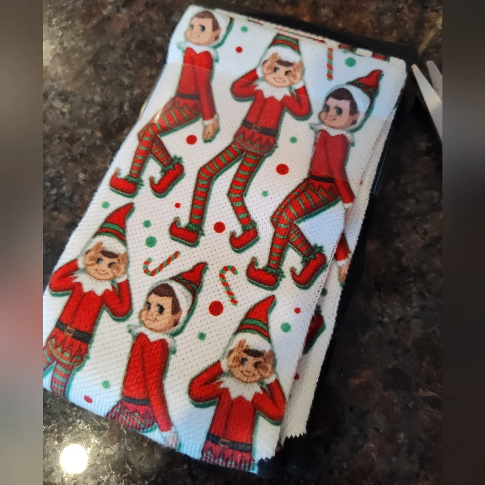 Rock Em Socks Elf Griddy Patterned Christmas Socks